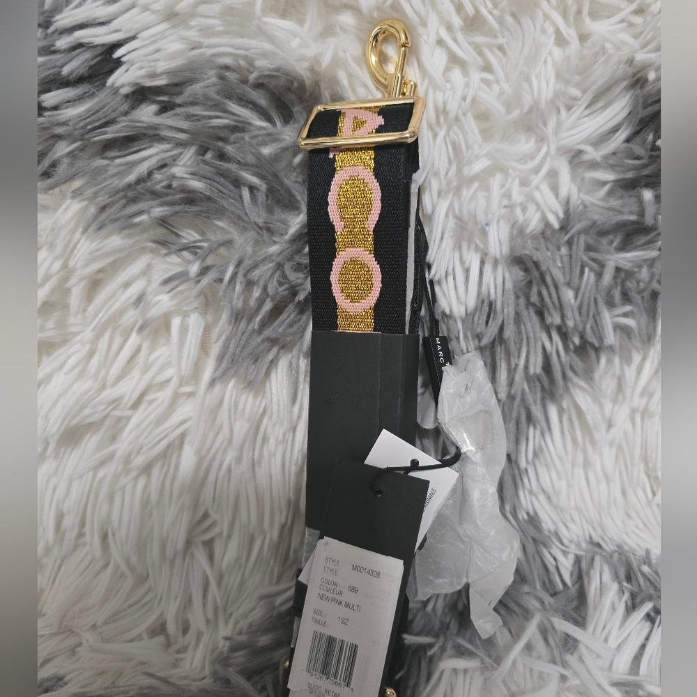 Marc Jacobs Black and Gold Bag Strap